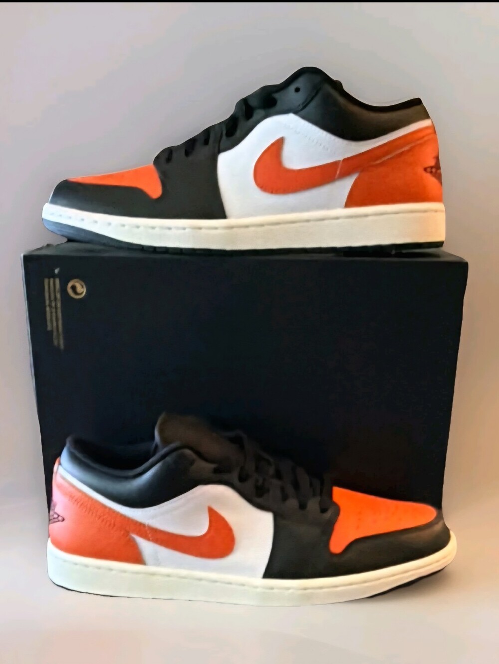 Jordan Air Jordan 1 Low Black Starfish White Sail 553558-081 GS 5.5Y Womens 7